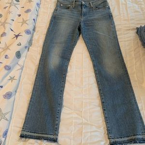 Lucky Brand Sweet Straight Raw Hem crop Jeans 6/28
